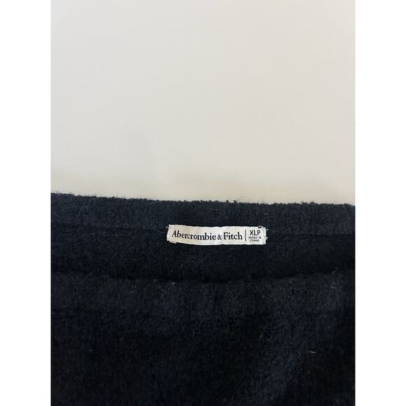 Abercrombie & Fitch Boucle Off The Shoulder Black Maxi Dress Sweater XLP Petite - Picture 10 of 11